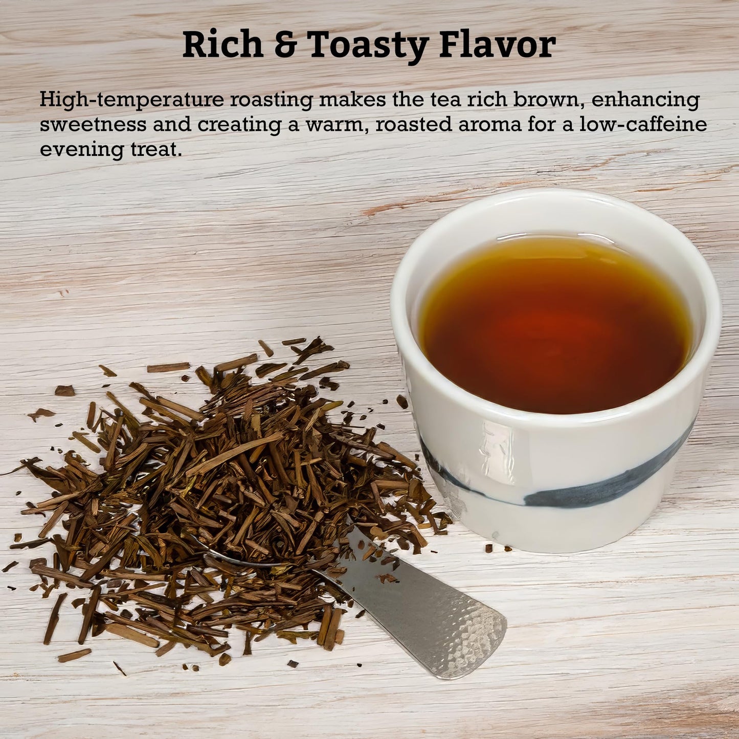 SUGIMOTO TEA Hojicha Roasted Green Tea Loose Leaf 0.5 lb (227 g) Bulk Pack
