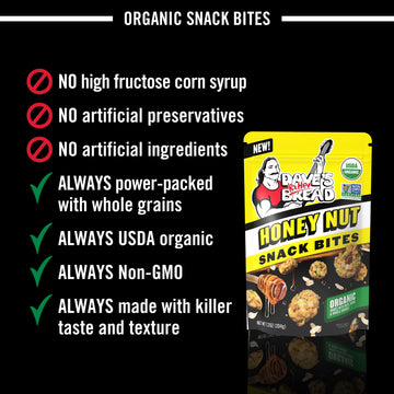 Daves Killer Bread Honey Nut Organic Snack Bites, Honey Organic Snacks, 7.2 oz