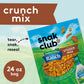 Snak Club Crunch Mix with Hidden Valley Ranch Seasoning  Toasted Corn  Chili Cheese Corn Jacks  Sesame Sticks  and Rye Chips  Kosher Snack  24 oz Resealable Bag