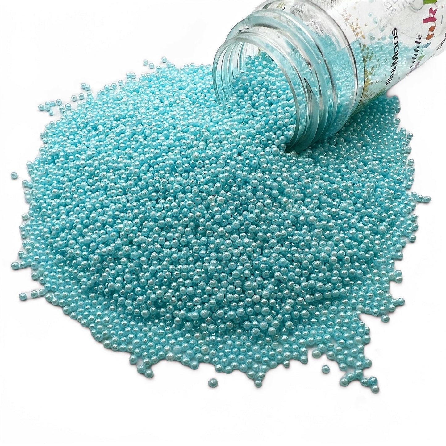 Se Si&Moos Light Blue Sprinkles Baby Blue Nonpareils Edible Pearls For Cake Decorating Small Pearl Sprinkles Halloween Cake Deco