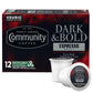 Community Coffee Dark & Bold Espresso Roast Coffee Pods, Extra Dark Roast, Compatible with Keurig 2.0, 12 Count (Pack of 1)