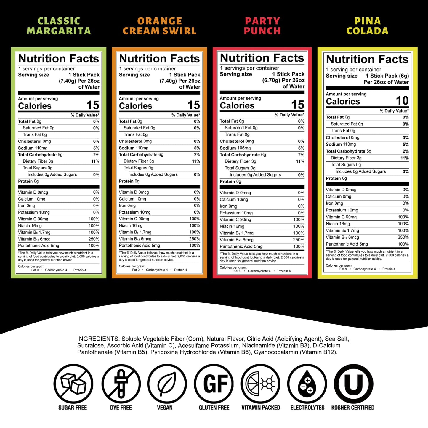 Devotion Nutrition Hydroflex Packets | Vitamin Infused Hydration Powder | Water Enhancer Drink Mix | Sugar Free, Gluten Free, Ve