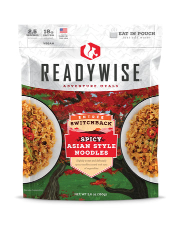 Readywise - Adventure Meal, Spicy Asian Style Noodles, 2 Servings, Pack Of 1, Emergency Preparedness, Freeze Dried Food, Mre, Sn
