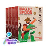Magic Spoon Cereal - Cinnamon Roll 4-Pack of Cereal and Spoon - Keto & Low Carb Lifestyles, Gluten & Grain Free, High Protein, 0