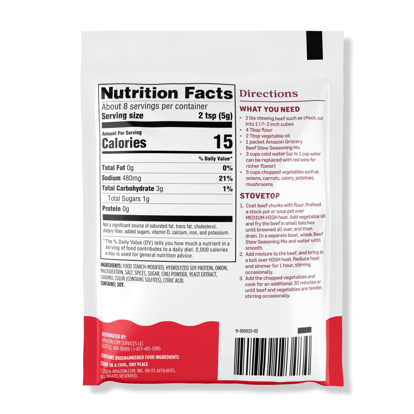 large online retailer Grocery Beef Stew Seasoning Mix, 1.5 Oz Pack of 12, Previously Happy Belly, Packaging May Vary