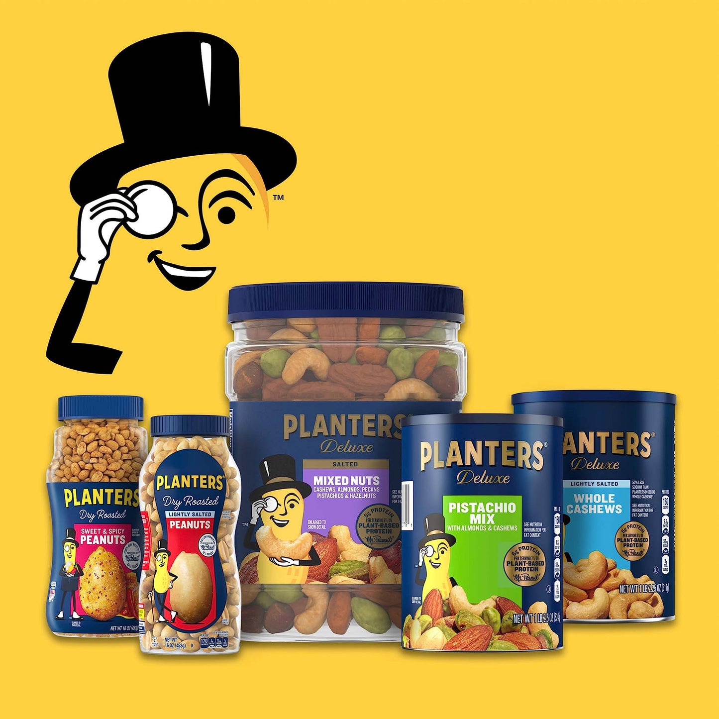 Planters Salted Peanuts (56 oz Canister) (Pack of 2)