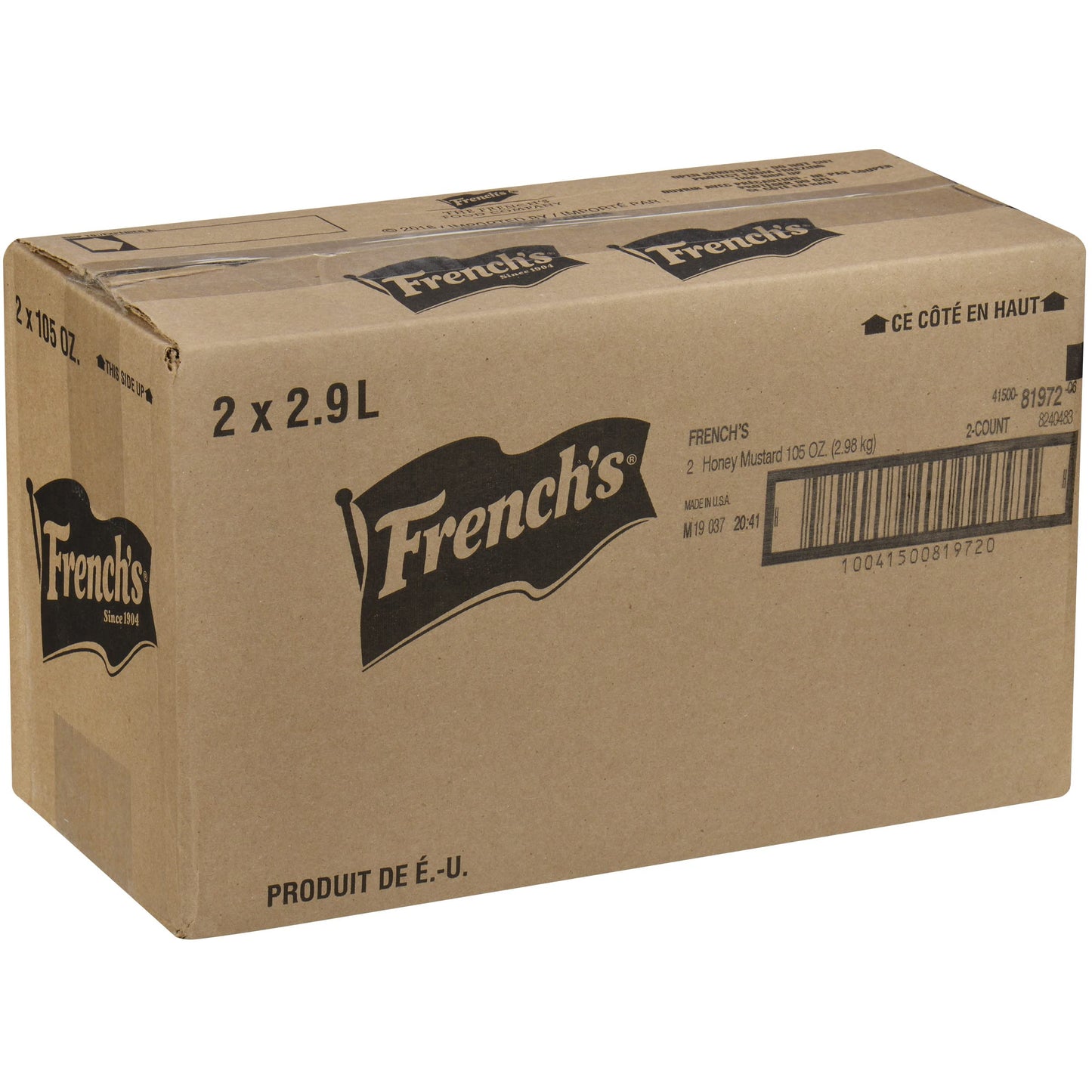 Frenchs Honey Mustard Dipping Sauce, Pack of 2, 105 Ounce Containers