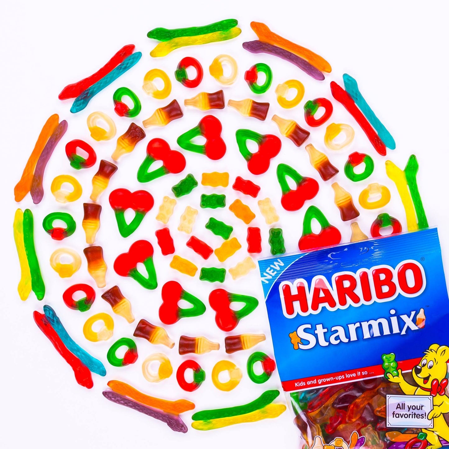 Haribo Gummi Candy, Starmix, 5 Oz. Bag (Pack Of 12)