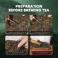 Khs Organic Raw Pu Erh Tea Cake, 7.05 Oz Usda Certified Organic Puerh Tea Cake, No Dust Production Workshop, Aged Chinese Yunnan
