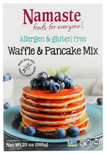 Namaste Foods Gluten Free Waffle & Pancake Mix, 21 Oz (Pack Of 6)