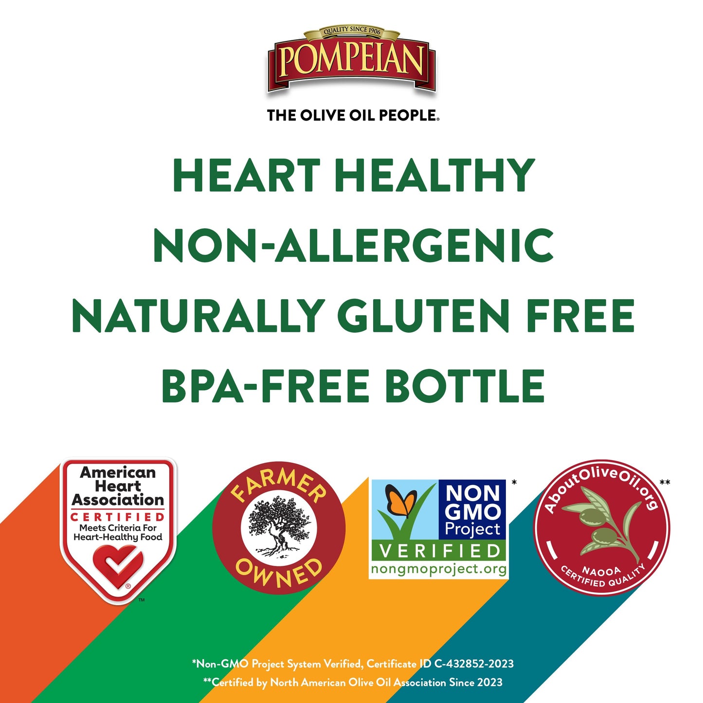 Pompeian Fry Olive Oil, High Smoke Point, Non-GMO, 16 Fl Oz (Pack of 1)