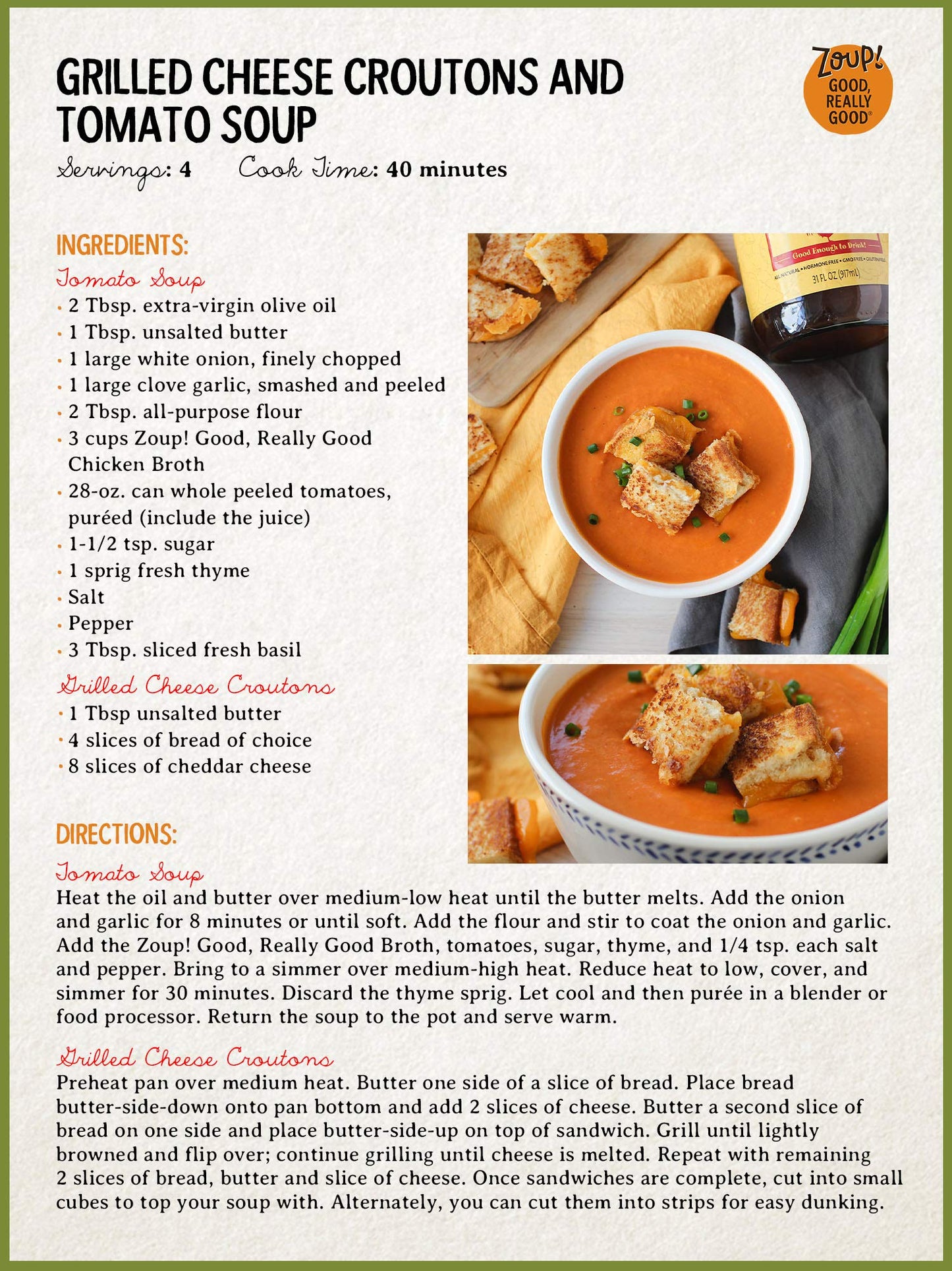 Chicken Broth By Zoup! Keto-Friendly, Gluten Free, Fat Free, Non-Gmo - Great For Stock, Bouillon, Soup Base Or In Gravy - 1-Pack