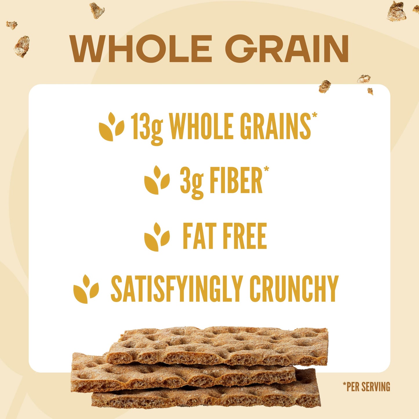 Wasa Whole Grain Crispbread, 9.2 Oz (Pack Of 12), Crackers, Non-Gmo Ingredients, Fat Free, Made With 100% Whole Grains