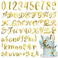 91 Pcs Acrylic Alphanumeric Cake Decoration Diy Cupcake Decoration A-Z Alphanumeric Mirror 0-9 Cake Decoration Pick Personalized