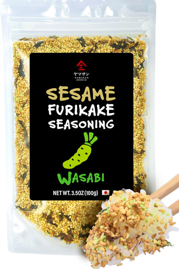 Japanese Wasabi Furikake Seasoning, Sesame-Soy Marinade, Wasabi Sharp Spicy And Umami, Delicious Flavor Of Various Foods, Made I