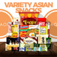 Dagaon Asian Snack Box 22 Count - Snacks From Korea, Japan, China, Indonesia, Taiwan, Vietnam, Etc. Assortment Of Chip, Ramen, B