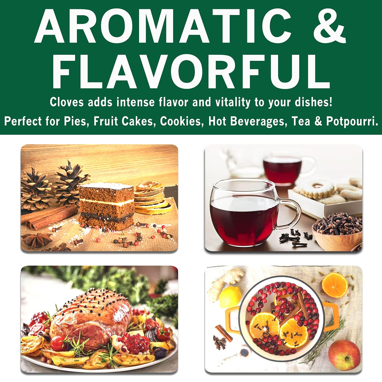 Spices Village Whole Cloves, All Natural Dried Clove Buds, 7 Ounce, Kosher, Gluten Free, Non GMO, Resealable Bulk Bag