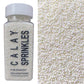 PhilaeEC White Nonpareils Sprinkle 2mm Mini Peals Sprinkle Edible for Cake Decoration Cupcake Topper Cookie Baking Decorations H