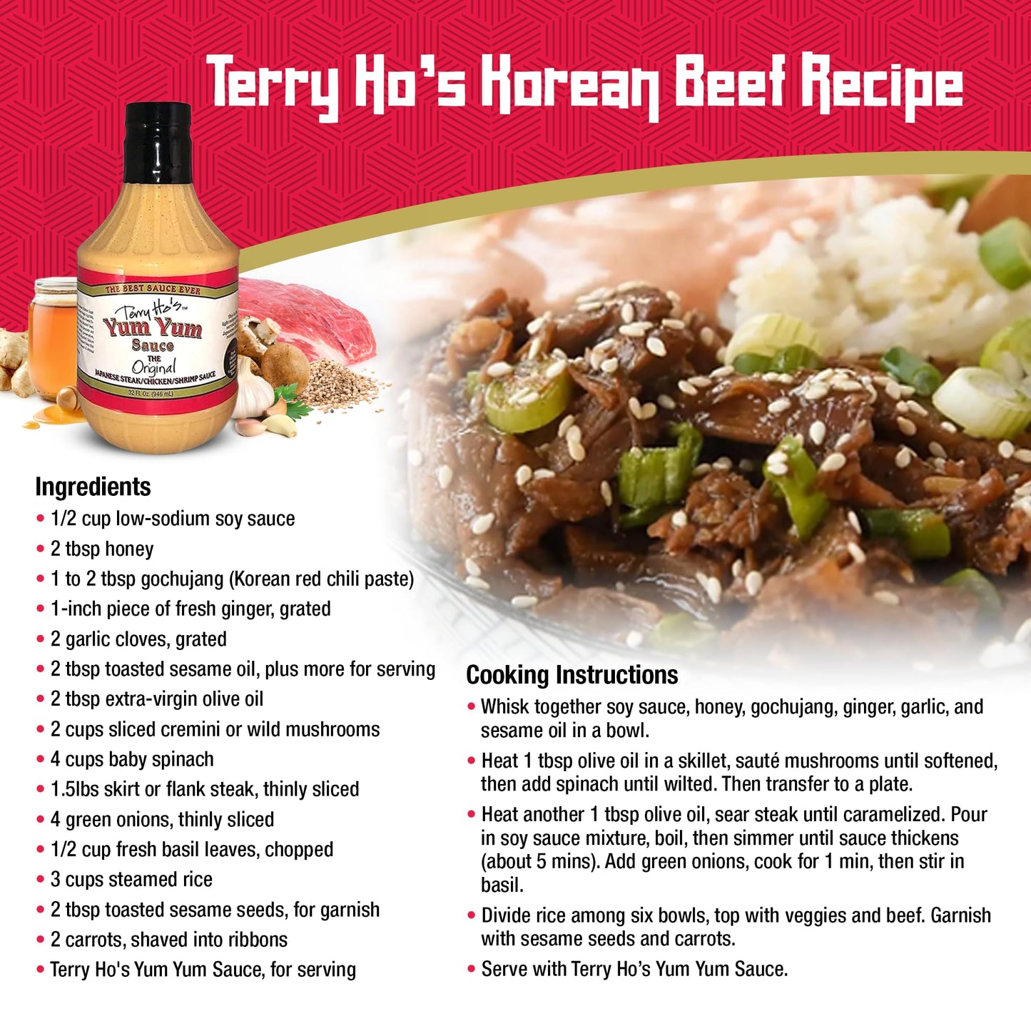 Terry Hos Yum Yum Sauce Original - Sweet And Tangy Mayonnaise-Based Sauce For Dipping, Marinade, And Dressing - Cocktail Sauce For Shrimp, Japanese Steak, Chicken, Pork, And Vegetable Salad - 32Oz (Pack Of 1)