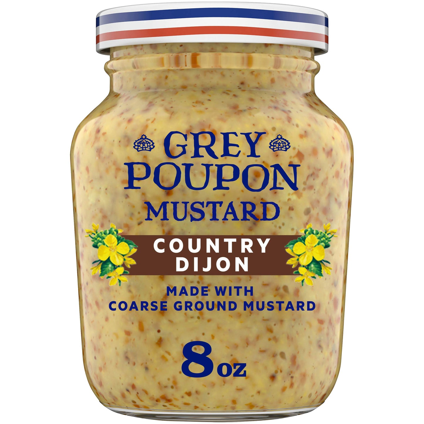 Grey Poupon Country Dijon Mustard, 8 oz Jar, Pack of 1