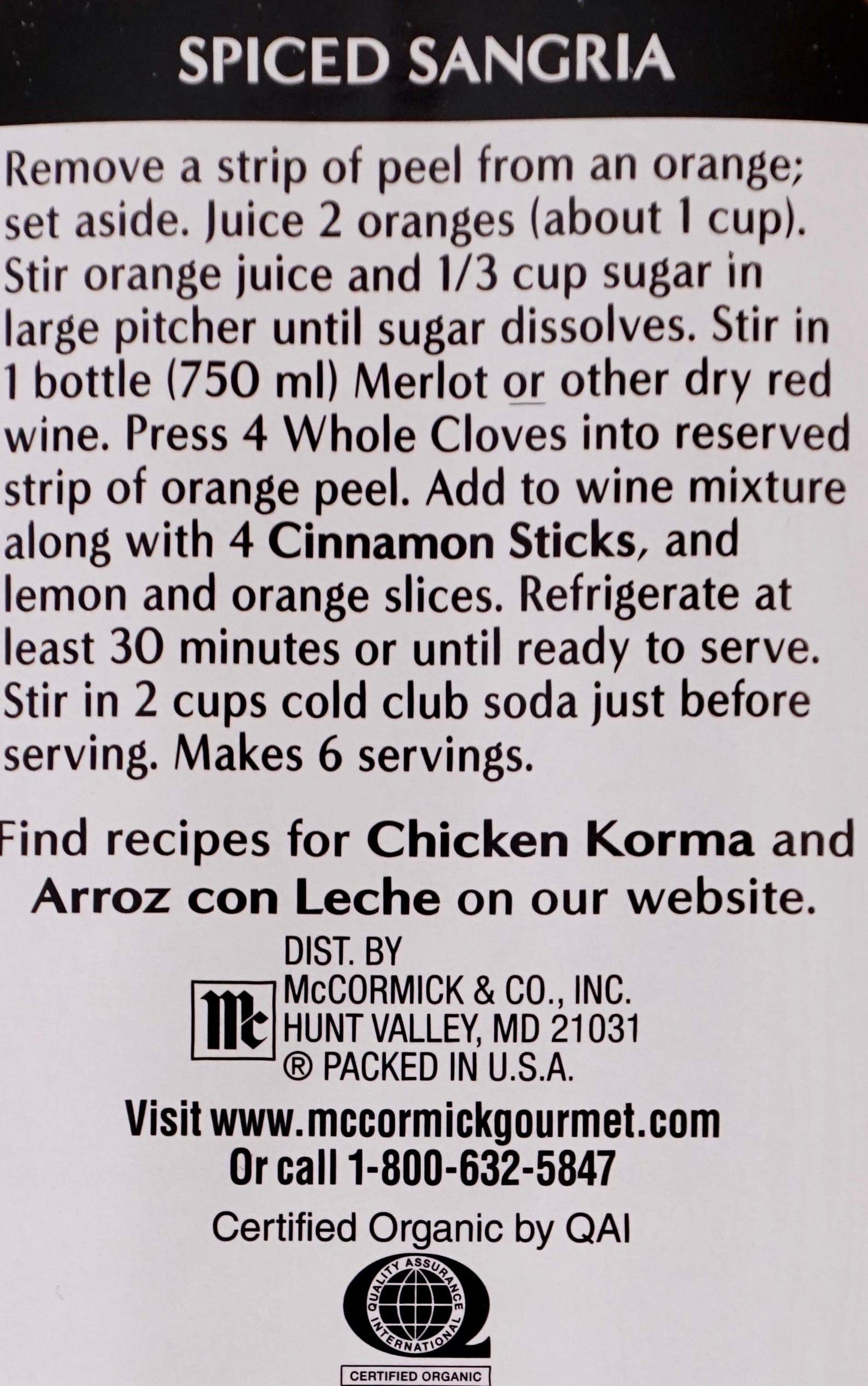 Mccormick Organic Cinnamon Sticks - 8 Oz