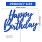 Beishida Happy Birthday Cake Toppers Dark Blue Glitter Birthday Cake Decoration Cake Baking Supplies 18Th 30Th 40Th Birthday Cak