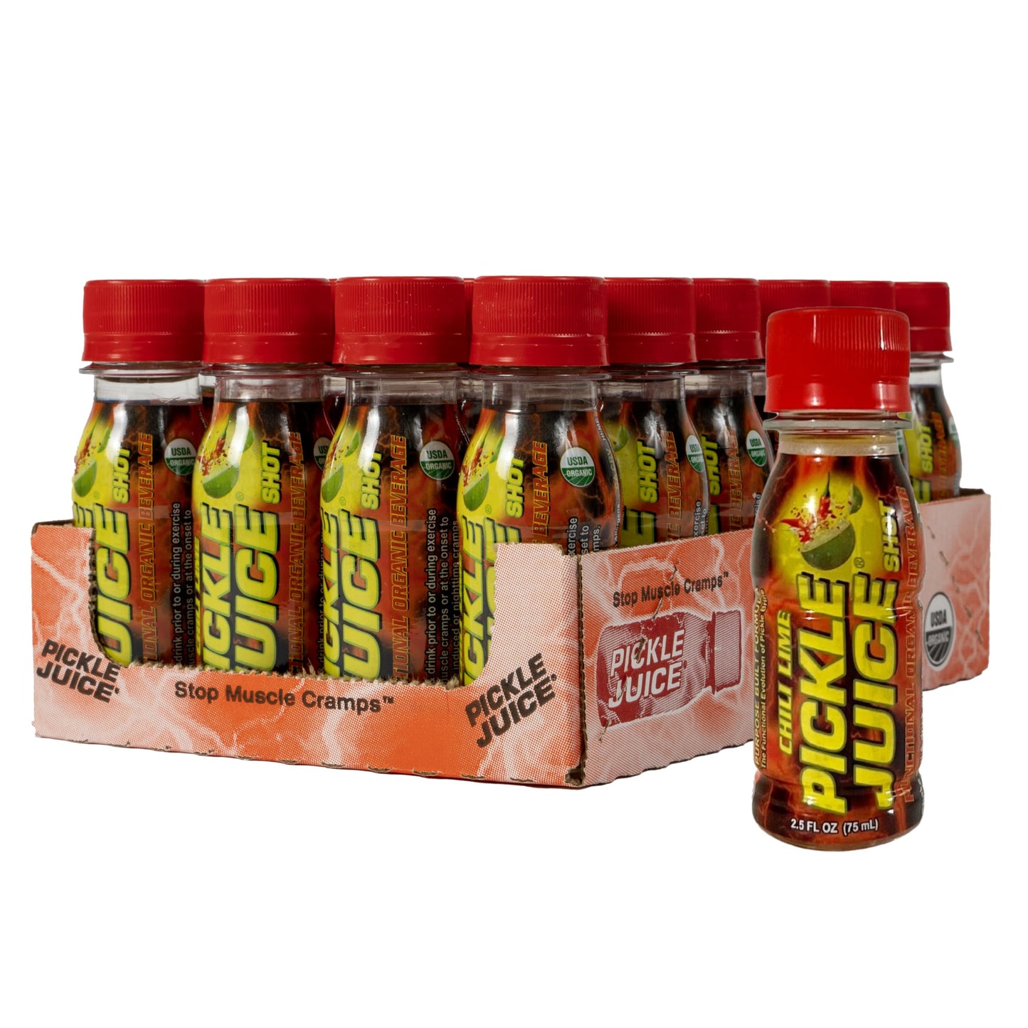 Pickle Juice Sports Drink Shots, Extra Strength, Electrolyte Relief, 2.5 Fl Oz, 24 Pack