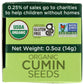 Spicely Organic Cumin Seeds Whole 0.50 Ounce Ecobox Certified Gluten Free