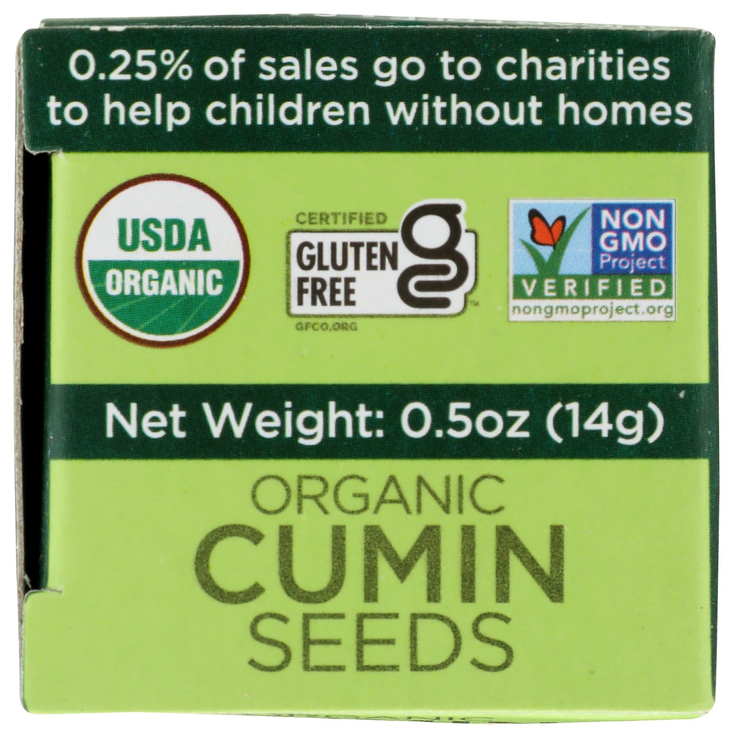 Spicely Organic Cumin Seeds Whole 0.50 Ounce Ecobox Certified Gluten Free