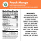 V8 Peach Mango 100% Fruit and Vegetable Juice, 46 fl oz Bottle (6 Pack)