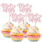 36 PCS Mr & Mrs Cupcake Toppers with Love Heart Glitter Cupcake Picks Wedding Engagement Cake Decorations for Wedding, Bridal Sh