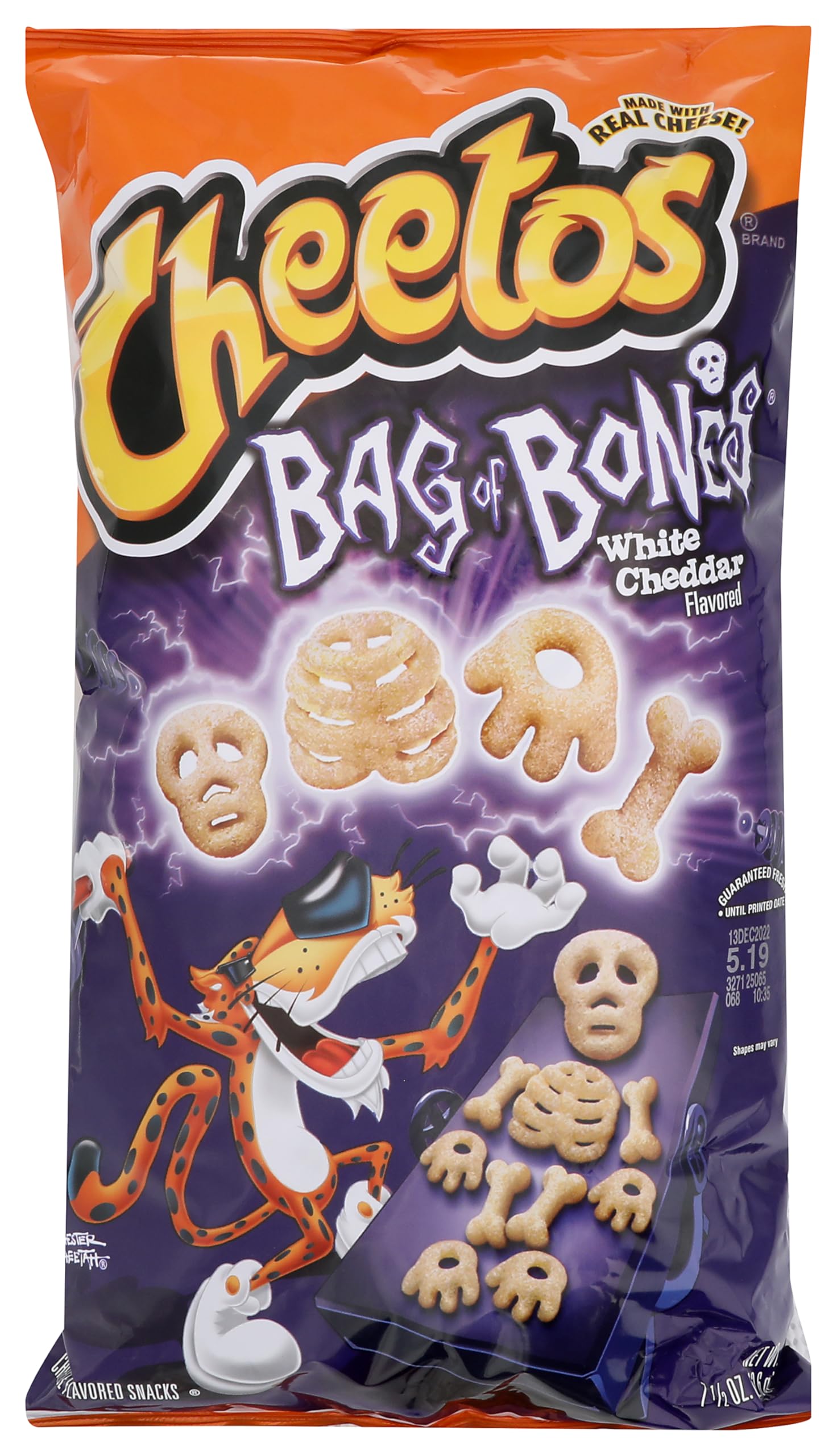 Cheetos White Cheddar Bag Of Bones, 7.5 Oz