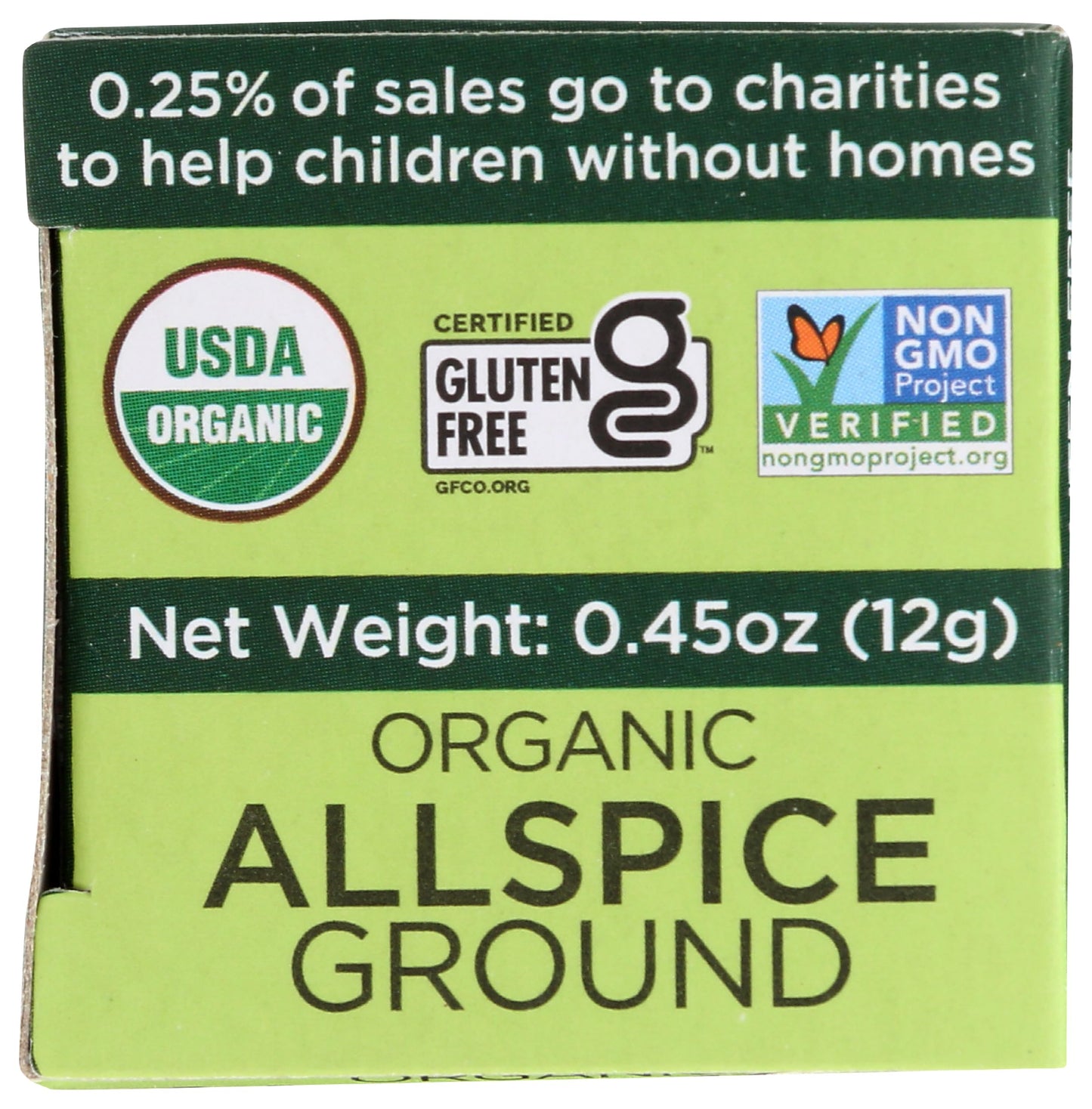 Spicely Organic Allspice Powder 0.45 Ounce Ecobox Certified Gluten-Free