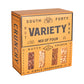 SOUTH FORTY SNACKS Crunchy Nut Bars, 12 Count Variety Pack, Touch of Honey, Natural Protein, 40g Bars
