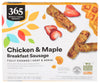 365 Everyday Value, Chicken & Maple Breakfast Sausage (Frozen), 10 Count