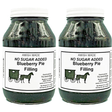 Amish Pie Filling - TWO 32 Oz Jars (Blueberry NSA)