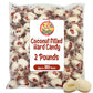 Fusion Sweets Coconut Hard Candy - Creamy Filled, 2 Pounds, Individually Wrapped, White, Bulk Bag, Old Fashioned Treats
