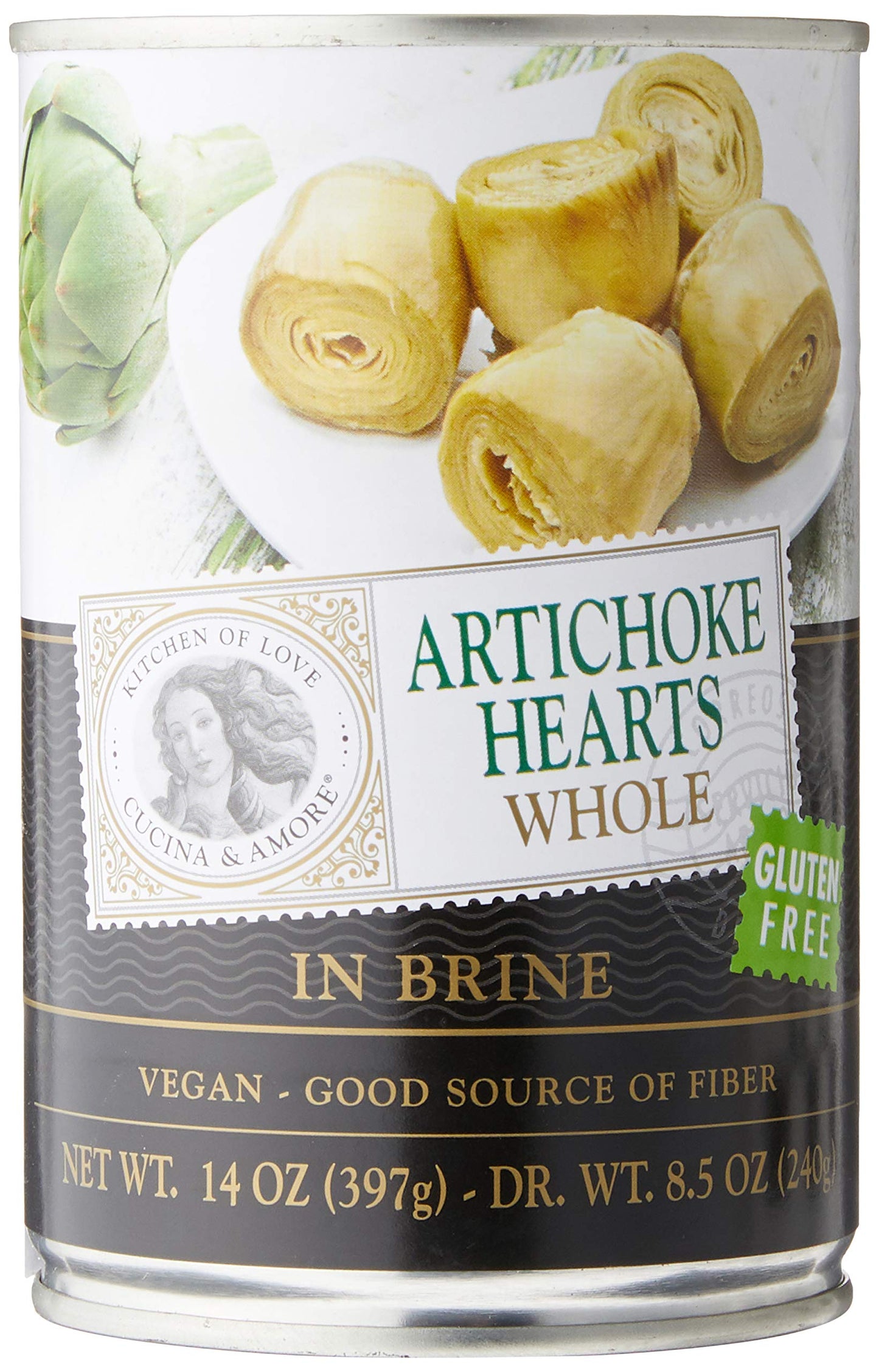 Cucina & Amore - Artichokes Whole In Brine - Case Of 6 - 14.5 Oz