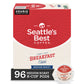 Seattles Best Coffee Medium Roast K-Cup Pods Breakfast Blend 24 Count Pack of 4 (96 Pods Total)