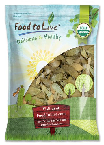 Food to Live - Organic Whole Indian Bay Leaves, 5 Ounces - Non-GMO, Dried, Kosher, Vegan, Bulk, Great for Cooking, Spicing and S