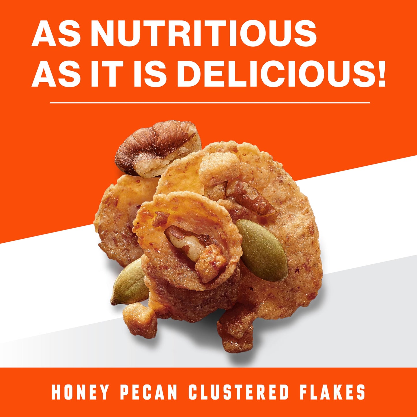 Wheaties Protein Breakfast Cereal, Honey Pecan, 21g Protein, 16.4 oz - Breakfast of Champions