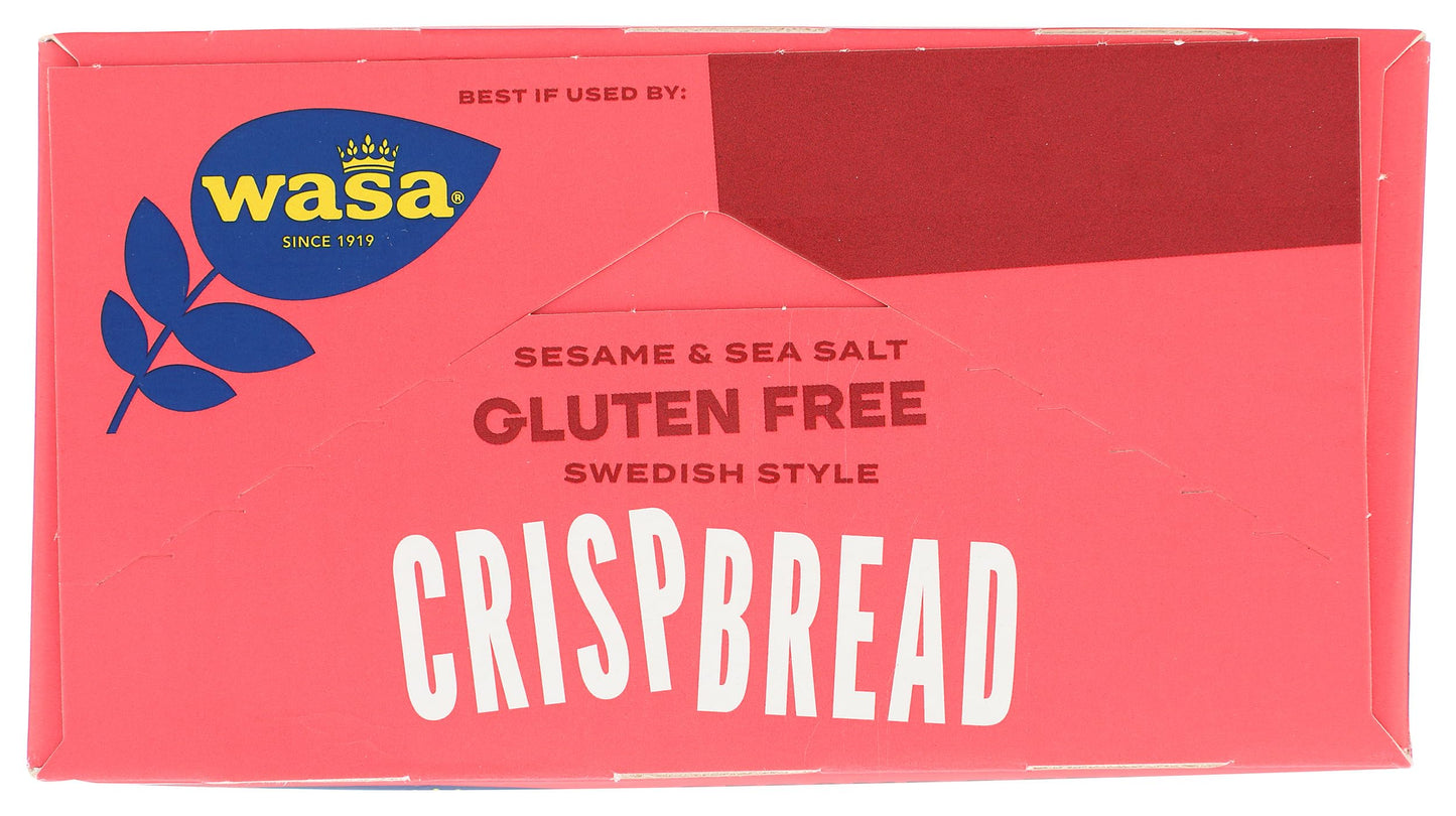 Wasa, Gluten Free Sesame & Sea Salt Crispbread, Net Wt. 6.1 Oz