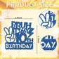 Embhhor Bruh It'S My 10Th Birthday Cake Topper, Dude Bro I'M 10, Kid Boys Happy 10Th Birthday Party Cake Decorations, Blue Glitt