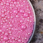 Sentovac Pink Pearl Sugar Sprinkles Edible For Cake Decorating Fancy Sprinkles Cookie Cake Cupcake Topper Baking Decorations Halloween Christmas Wedding Supplies