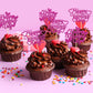 24Pcs Happy Valentine'S Day Cupcake Toppers With Heart Rose Red Glitter Sweet Love Theme Cupcake Picks Valentine'S Day Cake Deco