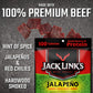 Jack Links Beef Jerky, Jalapeno, Spicy Meat Snack, 12g Protein, 1.25 oz (Pack of 10)