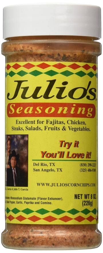 Julios Seasoning, 8 Ounce, Pack of 1, All-Purpose Spice Blend
