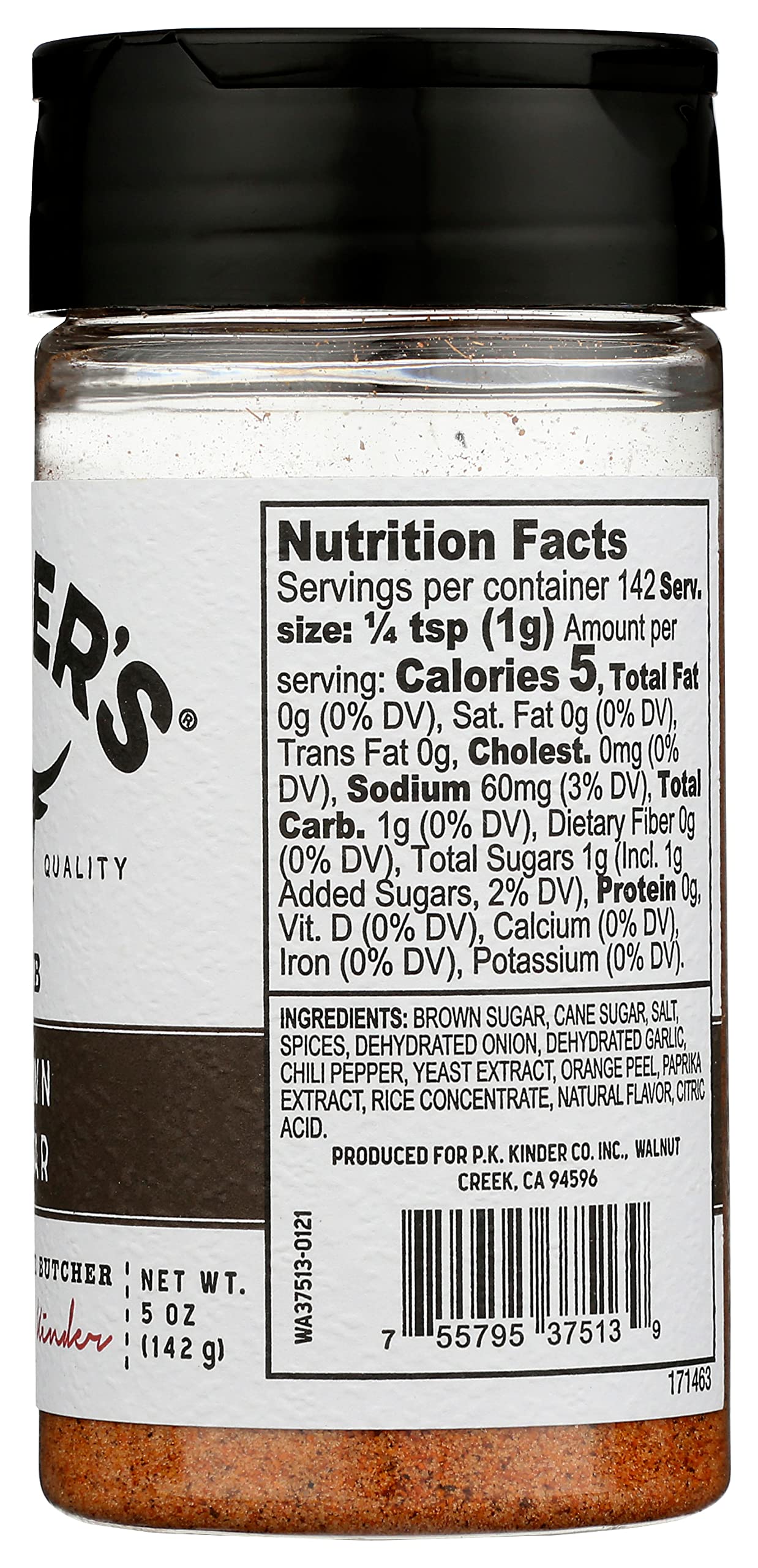 Kinders Brown Sugar Bbq Rub, 5 Ounce