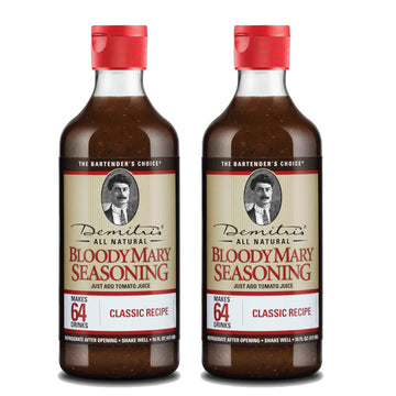 Demitri's Classic Bloody Mary Seasoning Mix, 16 0z Bottles (Pack of 2)