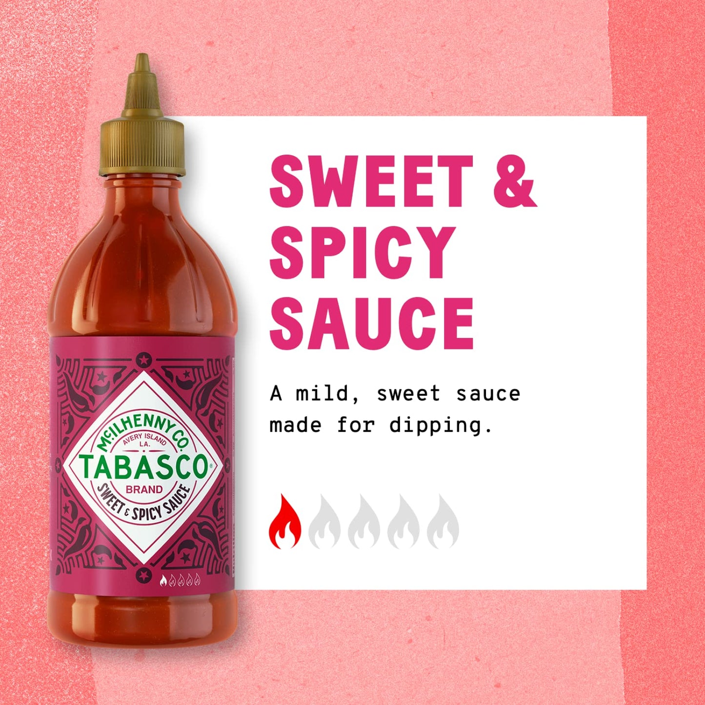 TABASCO Sweet & Spicy Sauce, 11 oz (Pack of 8), Kosher, Gluten Free, Non-GMO - Perfect for Flavoring & Marinades